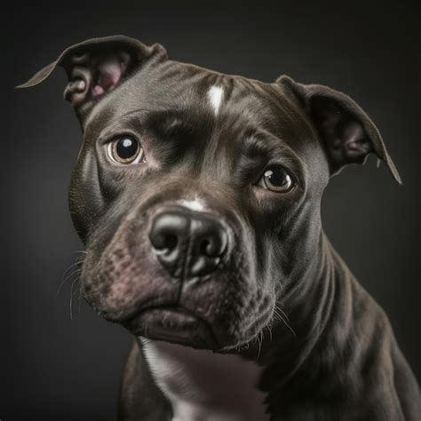 Premium Photo Ravishing Portrait Of Staffordshire Bull Terrier Dog On