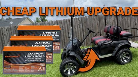 Enjoybot 36v Lifepo4 Lithium Golf Cart Battery Set 3 Batteries Enjoybot Official Store