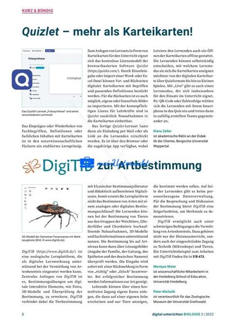 Digital Unterrichten Biologie Nr Meinunterricht