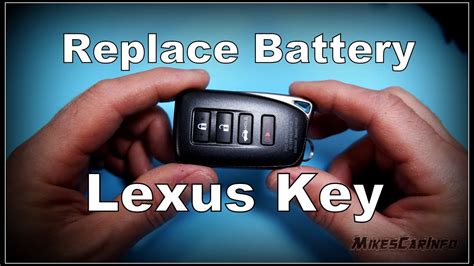 Lexus Es 350 Key Fob Battery Replacement