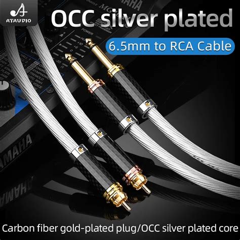 Hifi Mm To Rca Aduio Cable Hi End Occ Silver Plated Dual To Rca