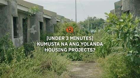 Under Minutes Kumusta Na Ang Yolanda Housing Projects