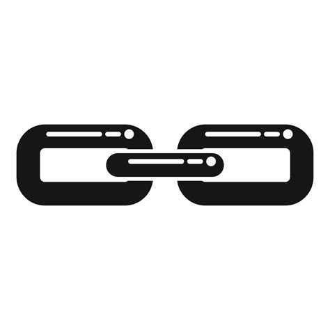 vector simple de icono de cadena moderna. enlace web 15150248 Vector en