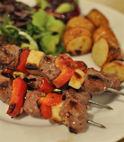 Lamb And Halloumi Skewers Claire K Creations