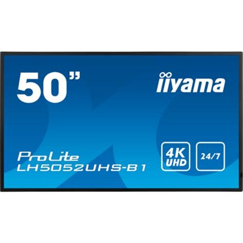 Iiyama Monitor 50 3840x2160 4K Uhd Va Panel LH5052UHS B1 EPonuda