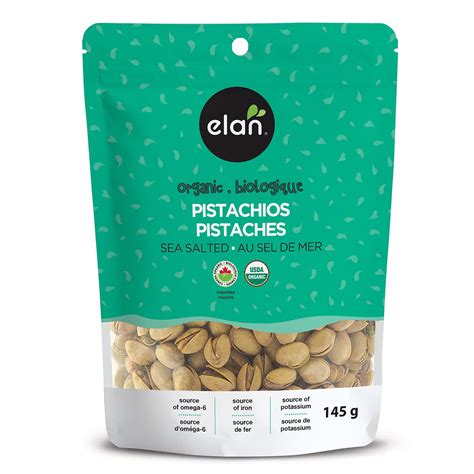 Amazon Elan Organic Salted Pistachios Non Gmo Vegan Gluten