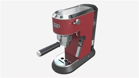 Manual espresso maker Delonghi EC685R Red 3D model | CGTrader