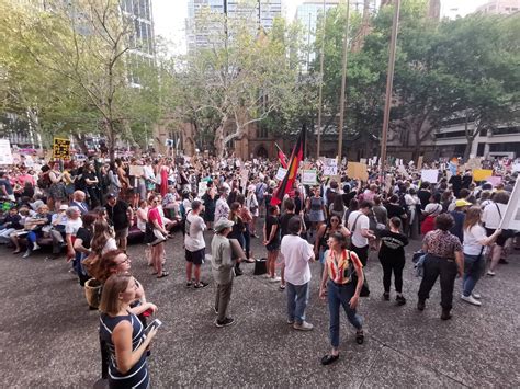 Climate rally today outside town Hall : r/sydney