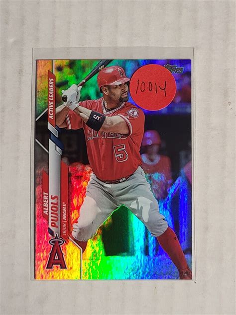 2020 ALBERT PUJOLS TOPPS UPDATE RAINBOW FOIL PARALLEL ANGELS EBay