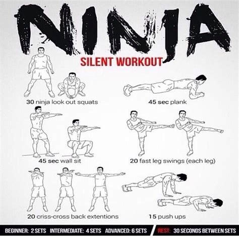 Ninja Workout Martial Arts Workout Superhero Workout Gym Workout Tips