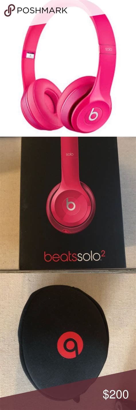 Brand New Hot Pink Beats Solo3 Wireless Headphones Brand New Taken Out For Photos Beats By Dre