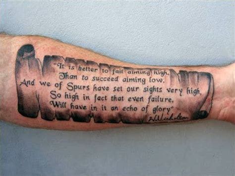 40 Forearm Quote Tattoos For Men - Worded Design Ideas