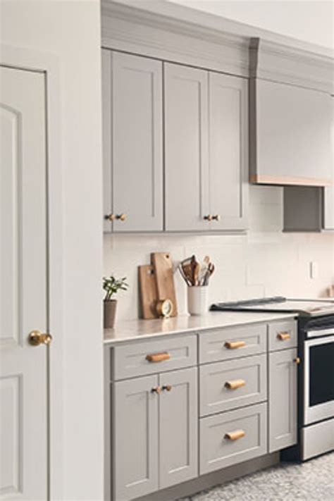 American Made Kitchen Cabinets In Bowery Pewter Style Timeless