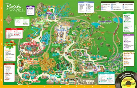 Busch Gardens Tampa Map - Incredible Of Garden