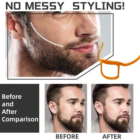 1pc Beard Shaper Hairline Shaping Tool Hands Free Flexible Goatee