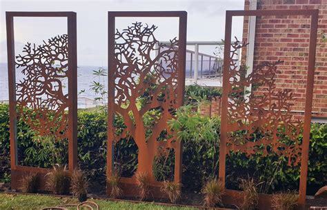 Landscape And Privacy Screens Iron Bark Metal Design Privacy Screen