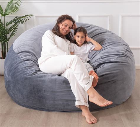 Removable Outer Cover Large Bean Bag Chair 3 Ft Memory Foam Bean Bag Chairs For