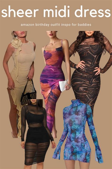 sheer midi dress birthday outfit inspo amazon birthday outfit finds