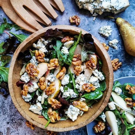 Pear Blue Cheese And Walnut Salad Something Sweet Something Savoury