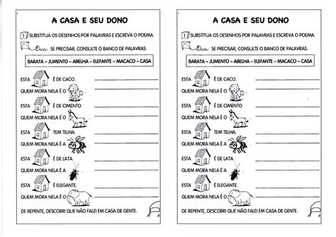 A Casa E Seu Dono Para Imprimir - FDPLEARN