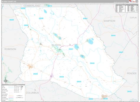 Bladen County Nc Maps