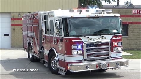 New Rockford Fire Dept Engine 2 Responding Youtube