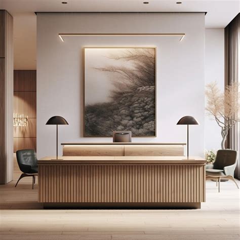 Premium AI Image | modern elegance design a photo realistic hotel lounge with a luxurious ...