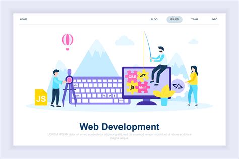 Web Development Modern Flat Design Concept Vector Art At Vecteezy