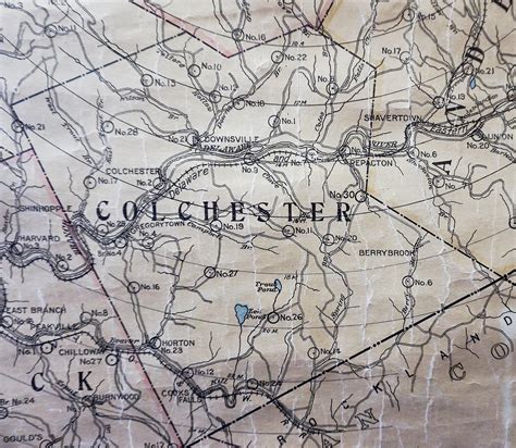 Colchester Map (showing location of old schools) - Delaware County NY ...