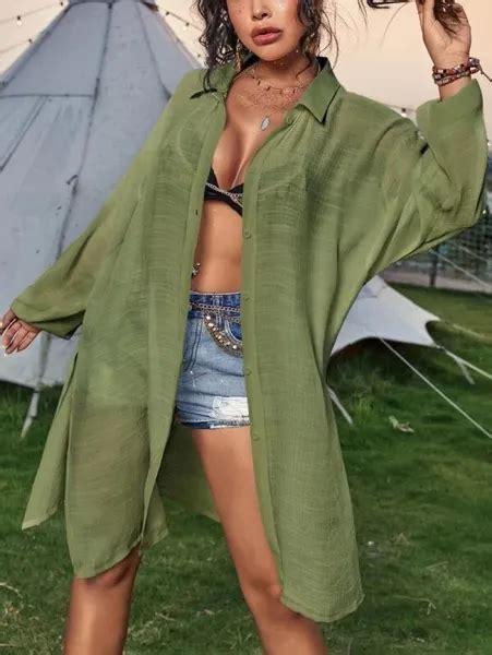 Dropship Women Beach Cover Sexy Cardigan Shirt Sun Protection Bikini Cover Up To Sell Online At