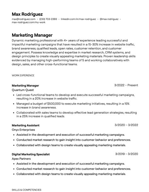 Social Media Manager Resume Examples With Free Templates