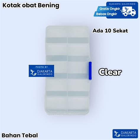 Jual Kotak Penyimpanan Obat Vitamin Sekat Susun Capsule Storage