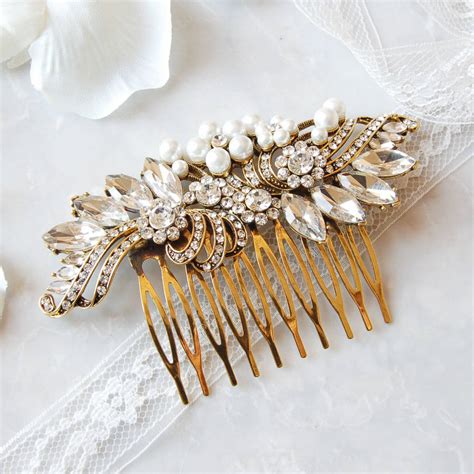 Vintage Style Wedding Hair Comb By The Carriage Trade Company