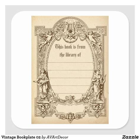 vintage bookplate  book plates bookplate design vintage journal