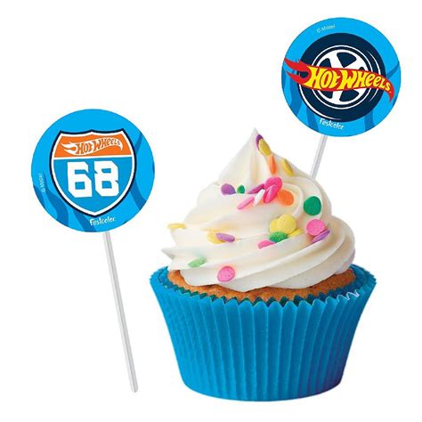 Bandeirinha Para Docinhos Festa Hot Wheels X Cm Unidades Alegra Festa Artigos Para Festas