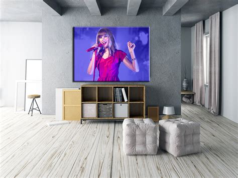 Taylor Swift Wall Art Decor / Taylor Swift Printed Canvas / - Etsy