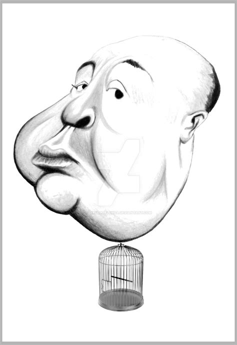 Alfred Hitchcock Caricature By Diegoabelenda On Deviantart