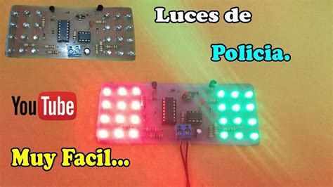 Como hacer un circuito de luces de policía | Circuitos impresos ...