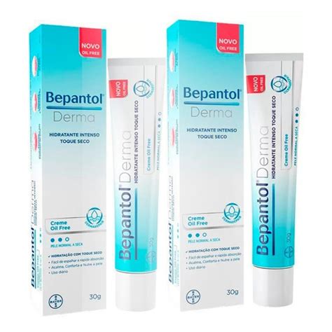 Kit C 2 Bepantol Derma Hidratante Intenso Toque Seco Oil Free Creme 30g