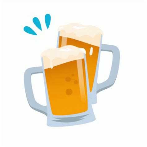 Clinking Beer Mugs Joypixels Sticker Clinking Beer Mugs Joypixels