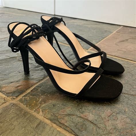 Payless Shoes Black Strappy Heel Poshmark