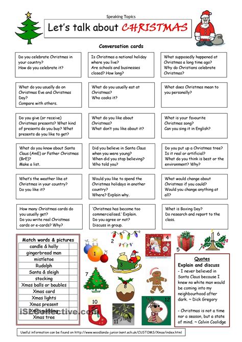 One Click Print Document Learn English Teaching English Christmas