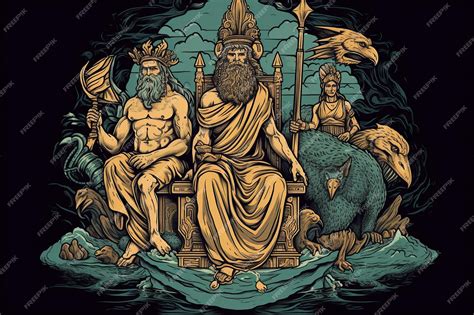 Premium AI Image | Greek gods on Mount Olympus