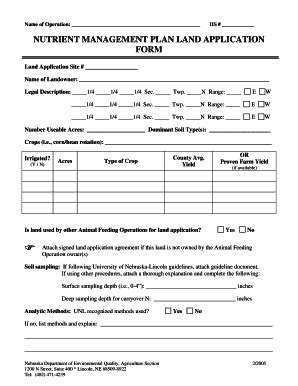 Fillable Online Indiana Nutrient Management Plan Template Nrcs Usda