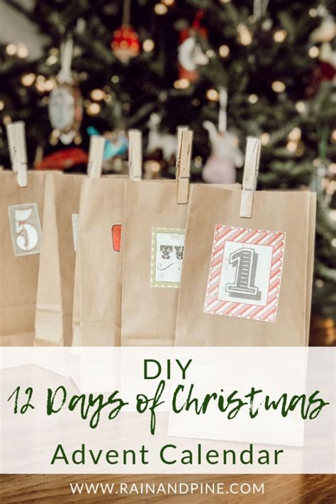 DIY 12 Days of Christmas Advent Calendar | Christmas advent calendar ...