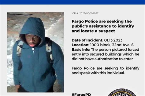 Fargo police ask public for help identifying suspect in break-ins ...