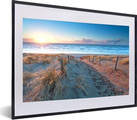 Fotolijst Incl Poster Strand Zee Zon Duin X Cm