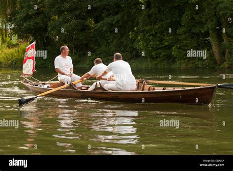 The Annual Ceremony Of Swan Upping On The River Thames In Windsor Stock