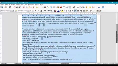 Seleccionar Copiar Pegar Y Mover Texto En Writer Youtube