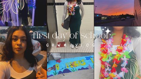 First Day Of Senior Year Grwm Mini Vlog YouTube